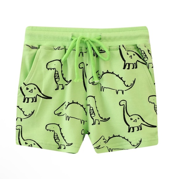 NIP Crab and Dinosaur Print Shorts Set Size 7T - Picture 4 of 5